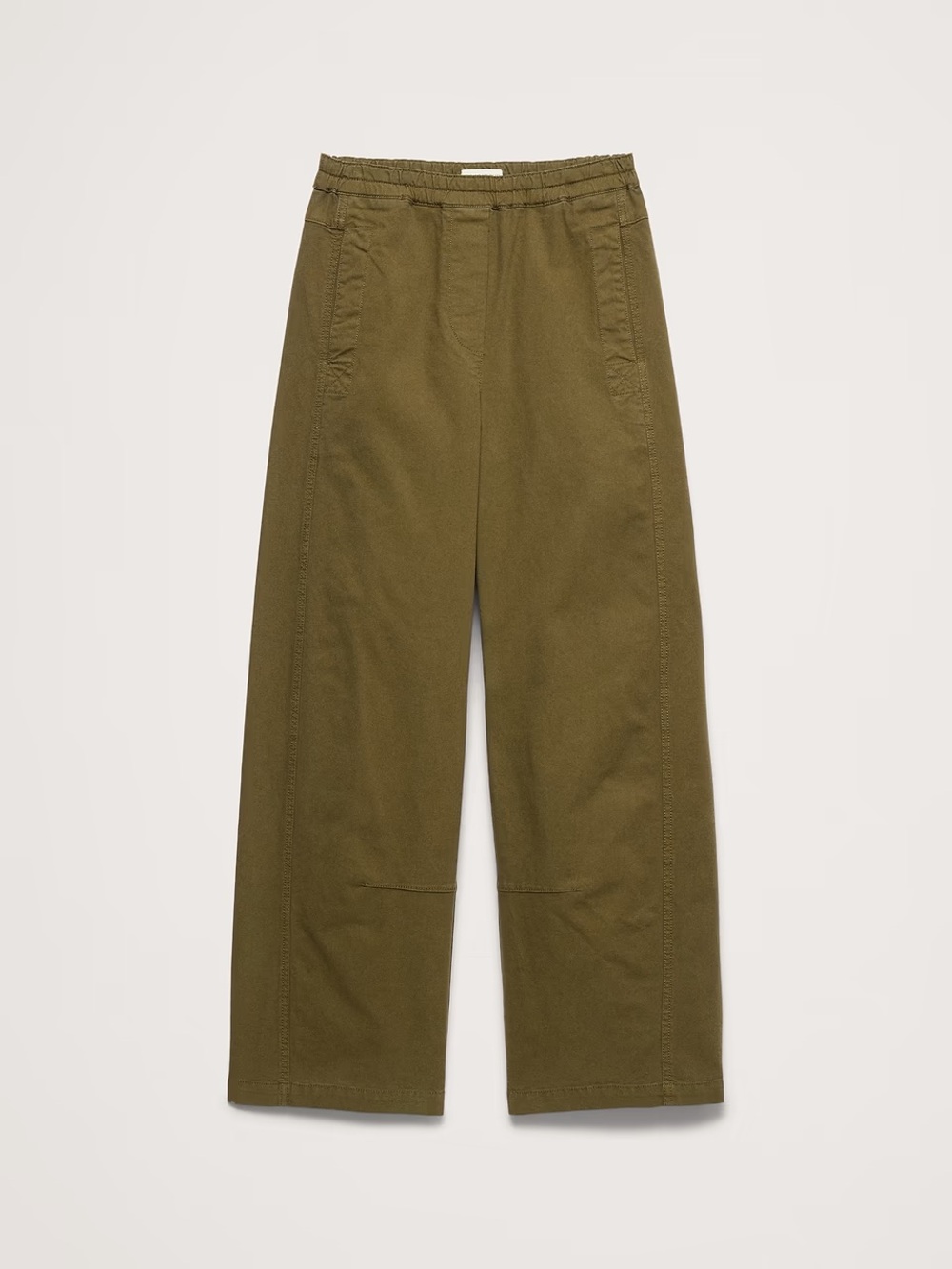 Banana Republic Mid Rise Painter Pull On Pants Olive Green